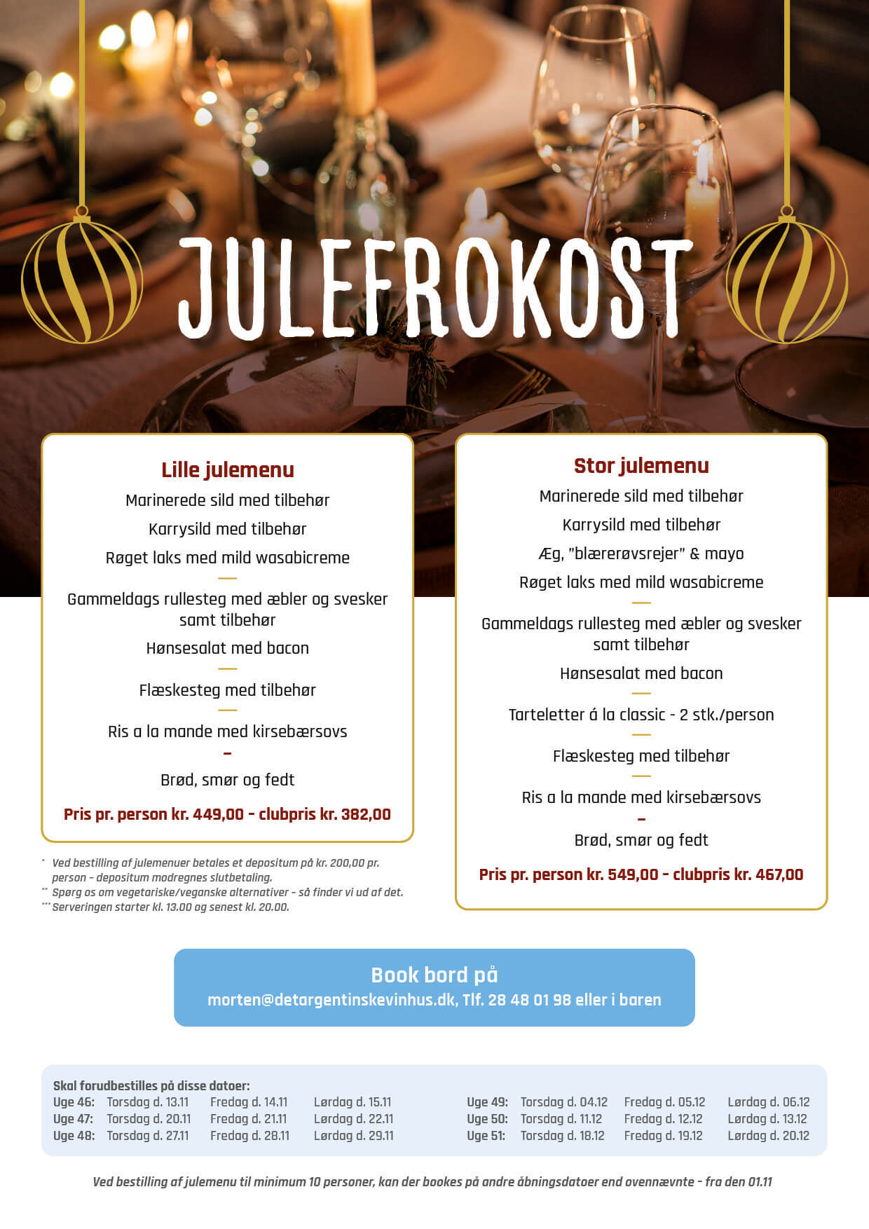 Detargentinkevinhus Julefrokost